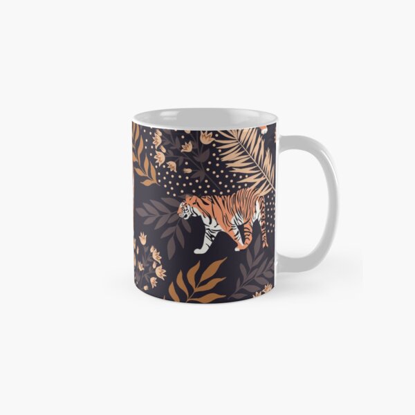 Item preview,  Tigers. Dark blue pattern designed and sold by JuliaBadeeva.