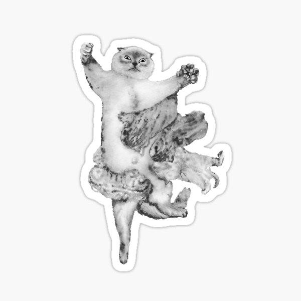 Item preview, Cat Nursing - B&W designed and sold by Motherhood  Illustrated.