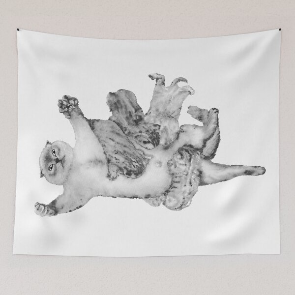 Item preview, Cat Nursing - B&W designed and sold by Motherhood  Illustrated.