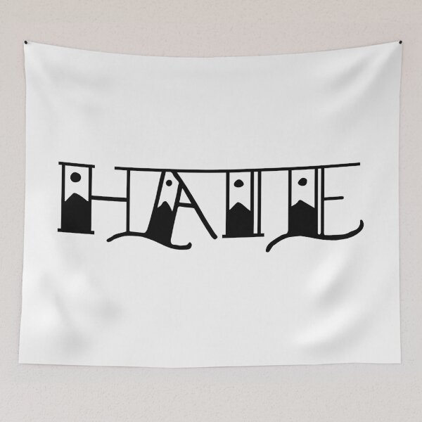 Item preview, Hate - Traditional tattoo typography designed and sold by 86Gaz.