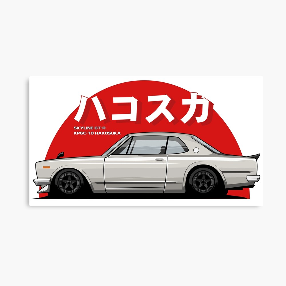 Hakosuka Skyline Gtr Japanese Racecar Kpgc10 Car Lover Car Guy Car Fan Car Enthusiast Gearhead Petrolhead Jdm Lover Gift Gtr Fan Art Board Print For Sale By Kygsales Redbubble