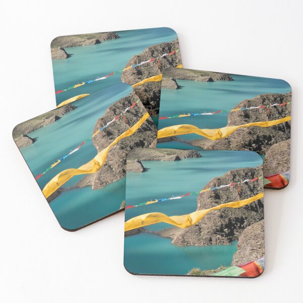 Item preview, Lungta above Mountain Lake Himalayas Tibet designed and sold by RaimondKlavins.