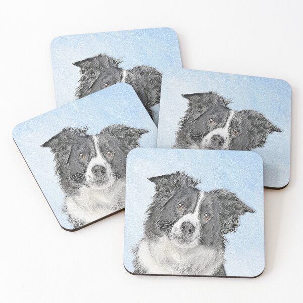 Item preview, Border Collie Painting - Cute Original Dog Art designed and sold by alpendesigns.