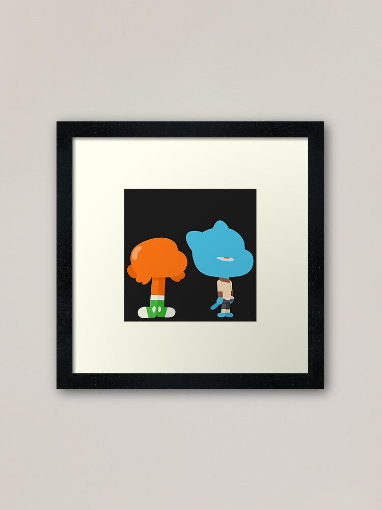 Alternate view of Minimal Gumball and Darwin Framed Art Print