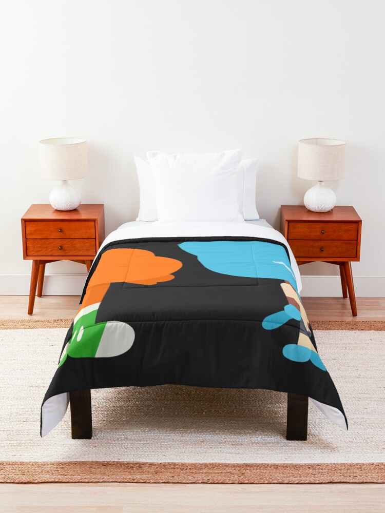 Alternate view of Minimal Gumball and Darwin Comforter