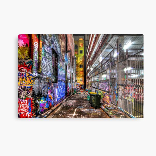 Hosier Lane Metal Print