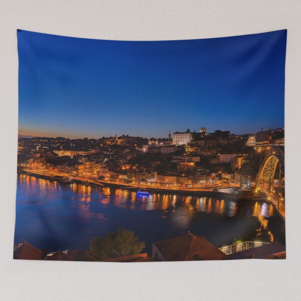 Item preview,  Night view of the city in blue hour designed and sold by DesignAstur.