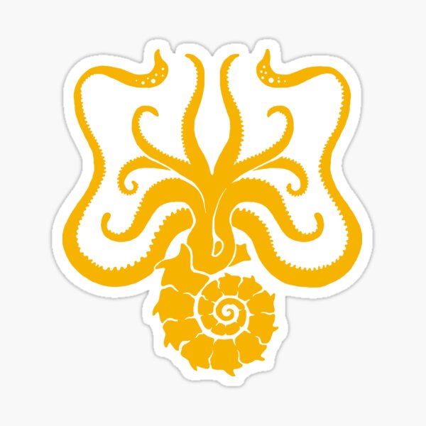 AMMONITE medieval coat of arms  Sticker