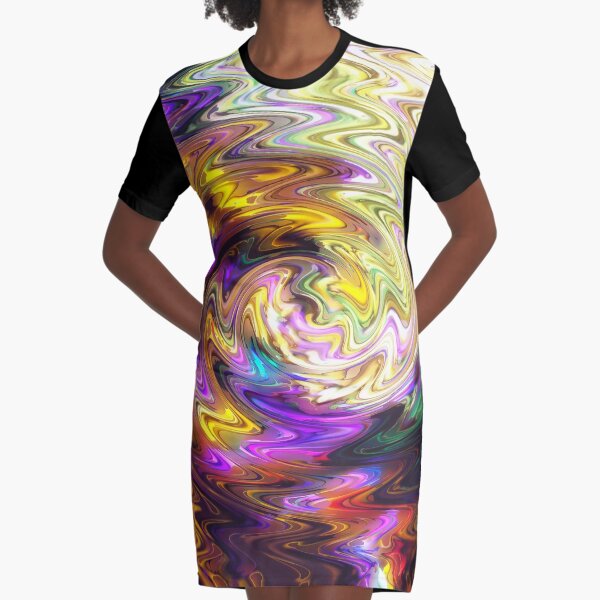 Purple Daze Graphic T-Shirt Dress