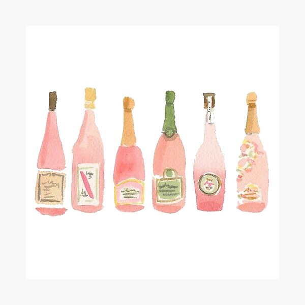 Pink Champagne Photographic Print