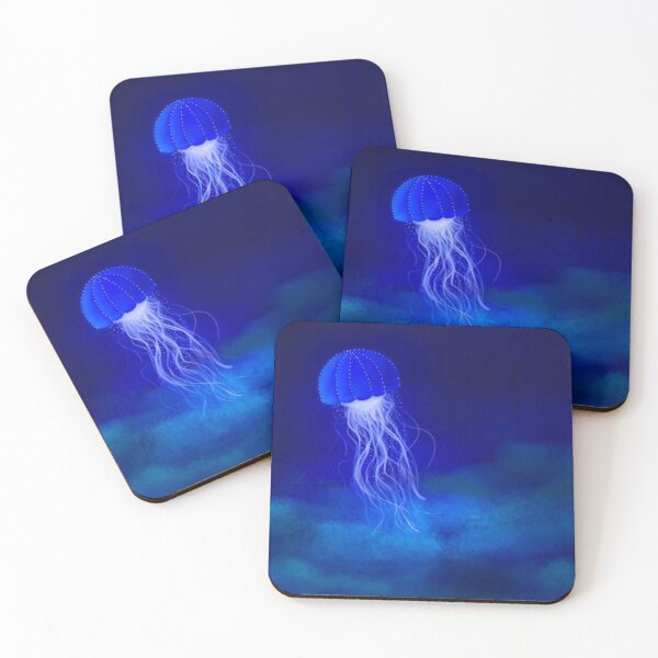 Item preview, Blue Luminous Jellyfish designed and sold by Anna Dreams_Art.