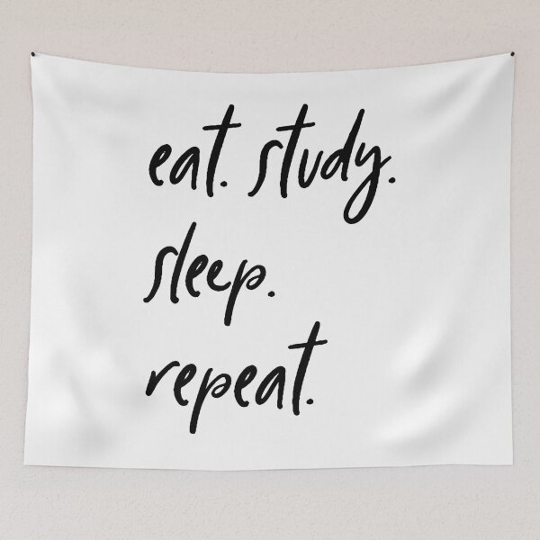 Item preview, Eat, study, sleep, repeat designed and sold by hollanov98.