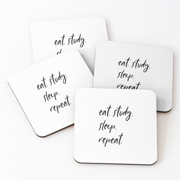 Item preview, Eat, study, sleep, repeat designed and sold by hollanov98.