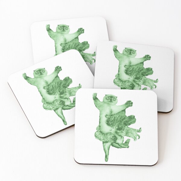 Item preview, Cat Nursing - Green designed and sold by Motherhood  Illustrated.