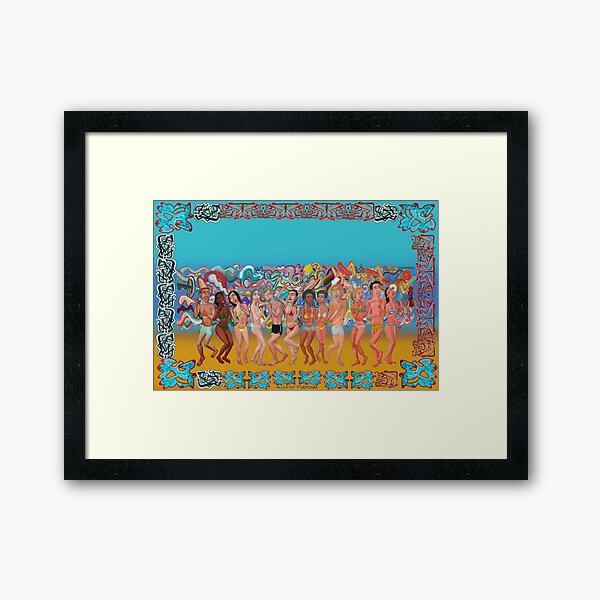 Vista previa del artículo con la obra «Bailando en la playa», diseñado y vendido por Diego Manuel Rodriguez.
