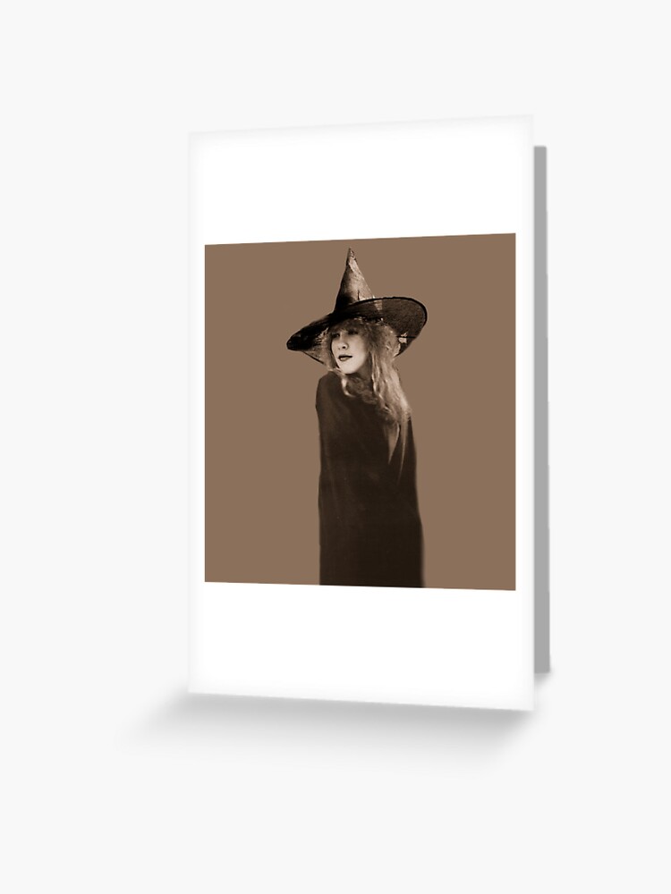 Stevie Nicks Witch Greeting Card By Psychedelicflow Redbubble