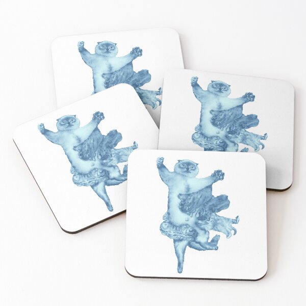 Item preview, Cat Nursing -Blue designed and sold by Motherhood  Illustrated.