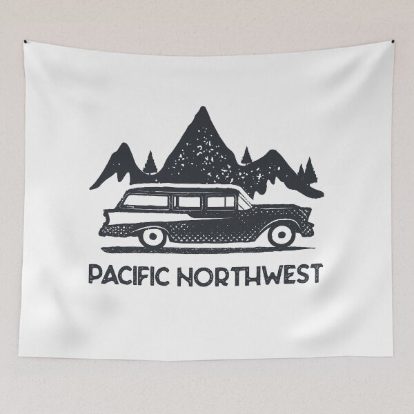 Item preview, PNW Retro Station Wagon designed and sold by happysquatch.