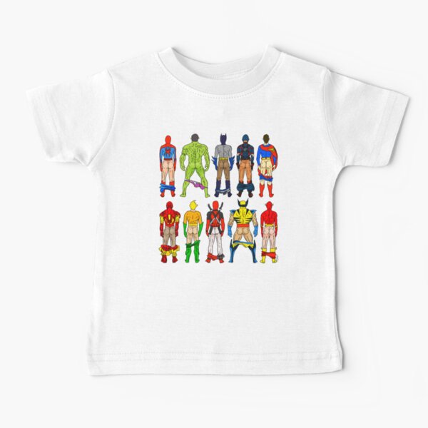 Superhero Butts Baby T-Shirt