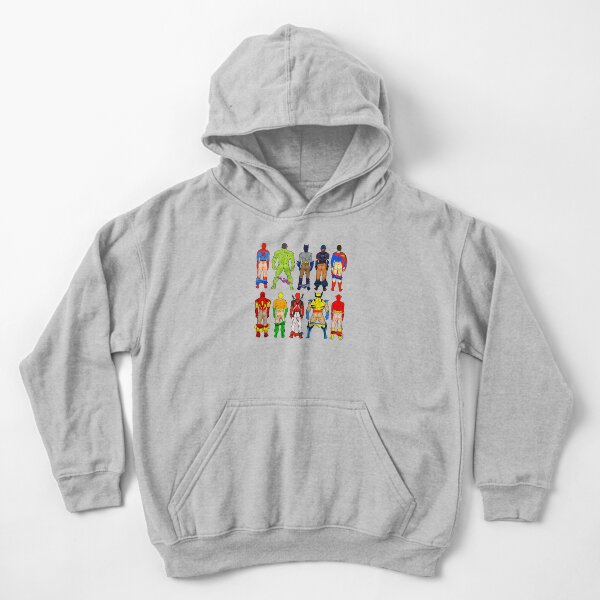 Superhero Butts Kids Pullover Hoodie