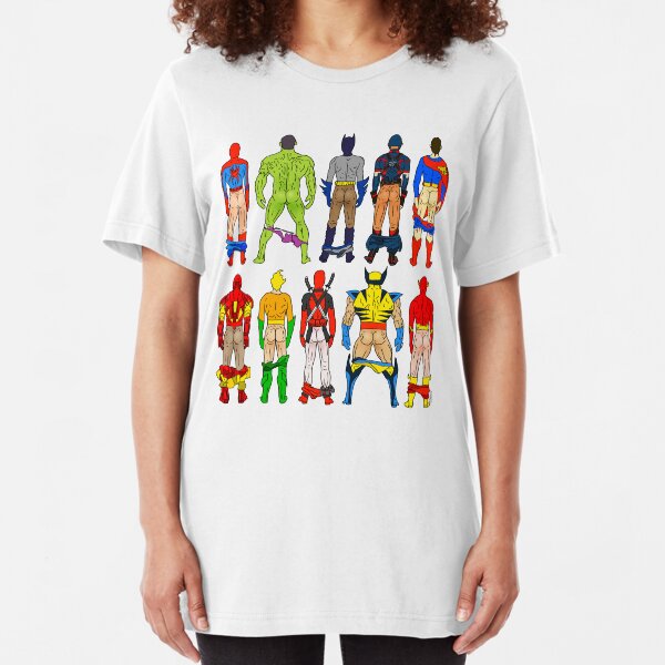 Superhero Butts Slim Fit T-Shirt
