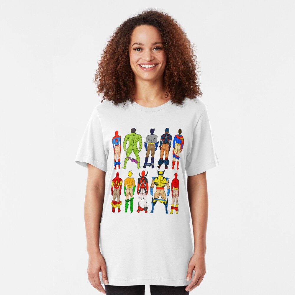 Superhero Butts Slim Fit T-Shirt
