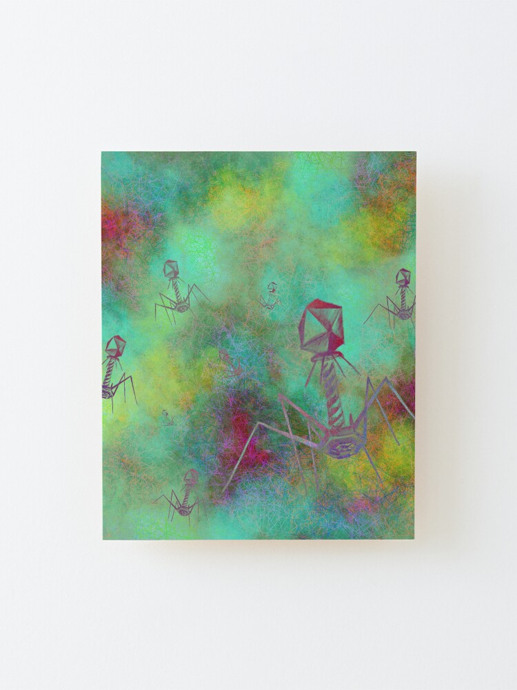 Alternate view of Bacteriophage Invasion Mounted Print