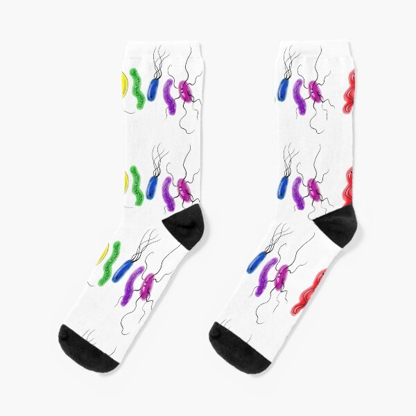 Pride Rainbow Bacteria Socks