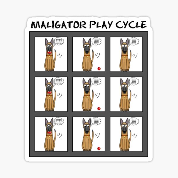 Maligator Play Cycle Sticker