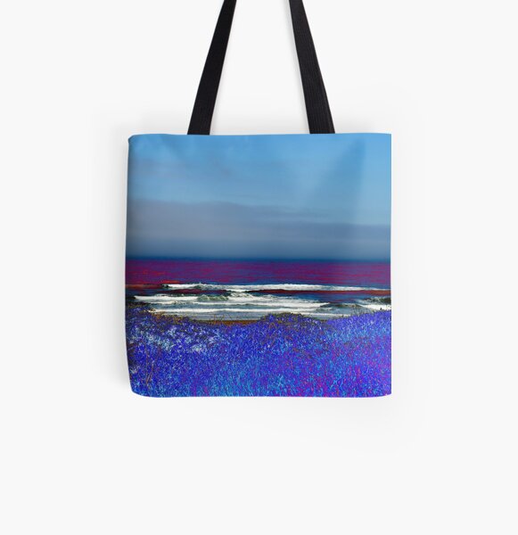 Looking out at the coast All Over Print Tote Bag