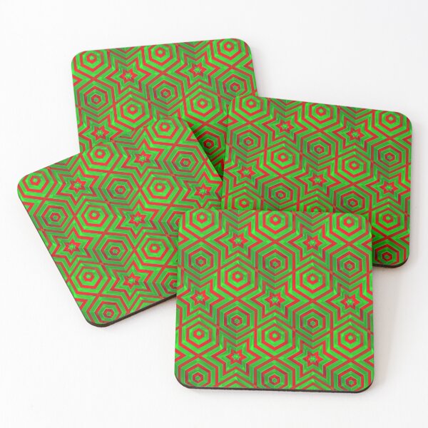Item preview, those christmassy colours and those plasticised cubes, those are a few of my favourite things designed and sold by Scott C. L. Hollingsworth.