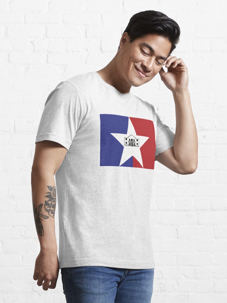 Thumbnail 3 of 7, Essential T-Shirt, San Antonio Flag designed and sold by William Pate.