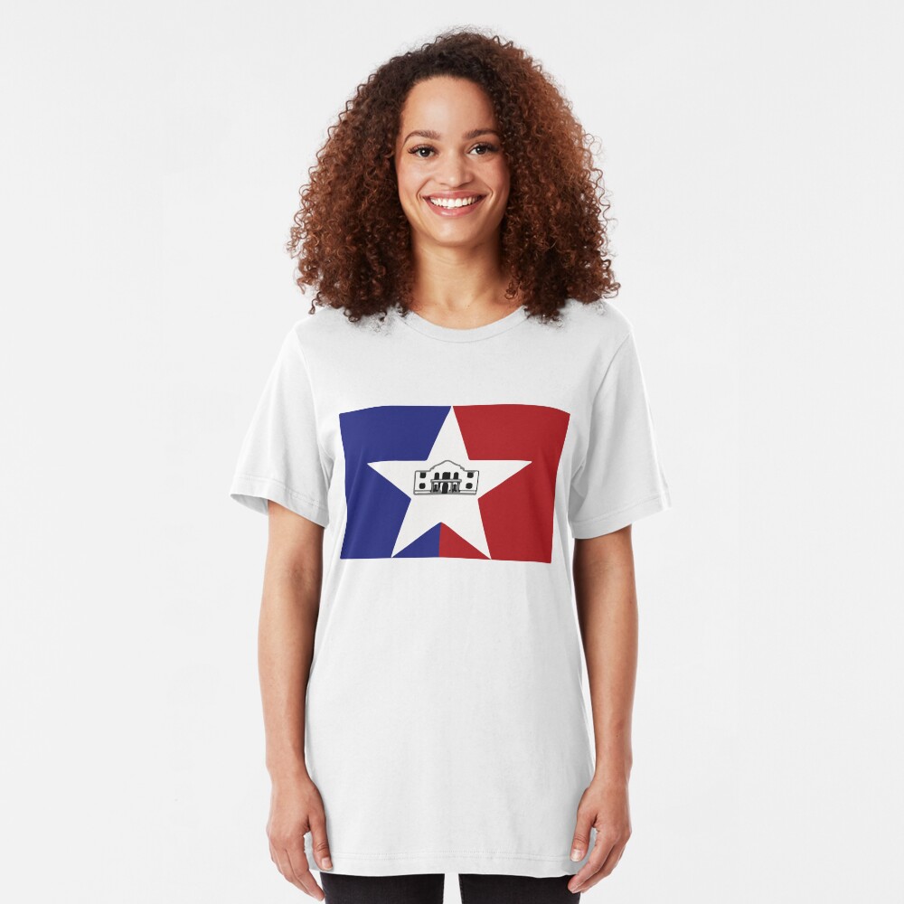 San Antonio Flag Slim Fit T-Shirt