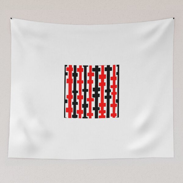 Item preview, Abstract Columns - Red and Black designed and sold by Artberry.