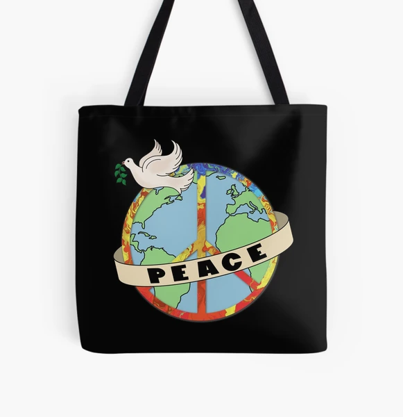 TLB Hippie Peace Lovers Sack Hobo Bag