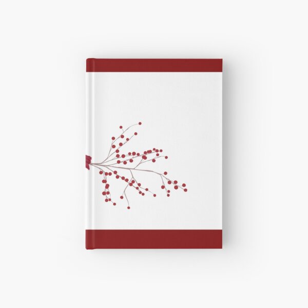 Red Cardinal and Berries Hardcover Journal