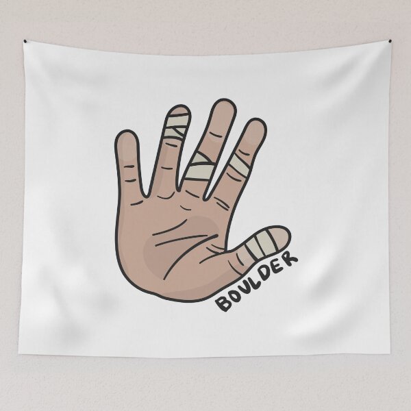 Item preview, Rock Climbing Bouldering Hand designed and sold by jeffs-stickers.