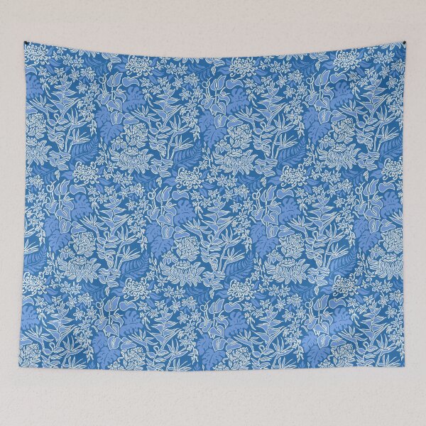Item preview, Kauai Morning Hawaiian Protea Floral - Indigo designed and sold by DriveIndustries.