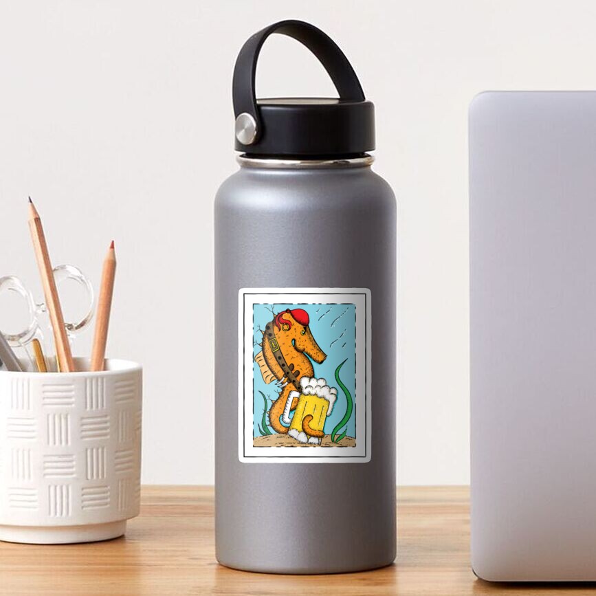 The Swashbuckling Seahorse Sticker