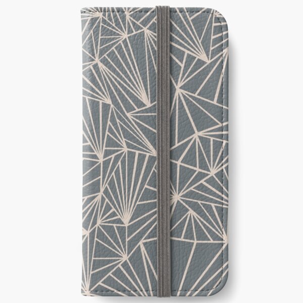Ab Fan Grey And Nude iPhone Wallet