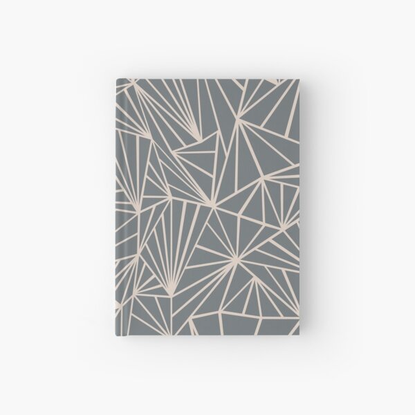 Ab Fan Grey And Nude Hardcover Journal