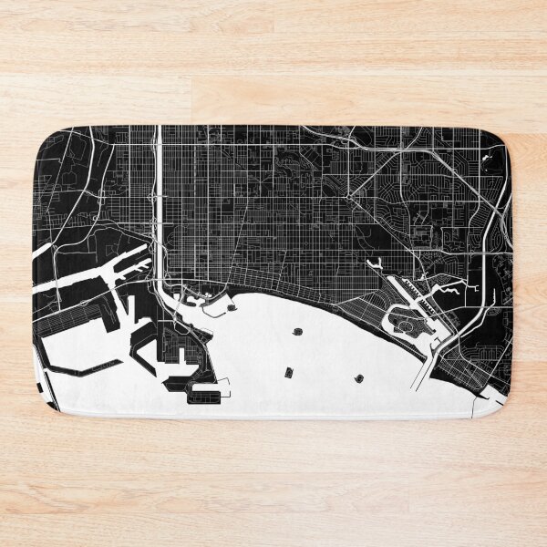 Item preview, Long Beach CA Map designed and sold by Kara515.