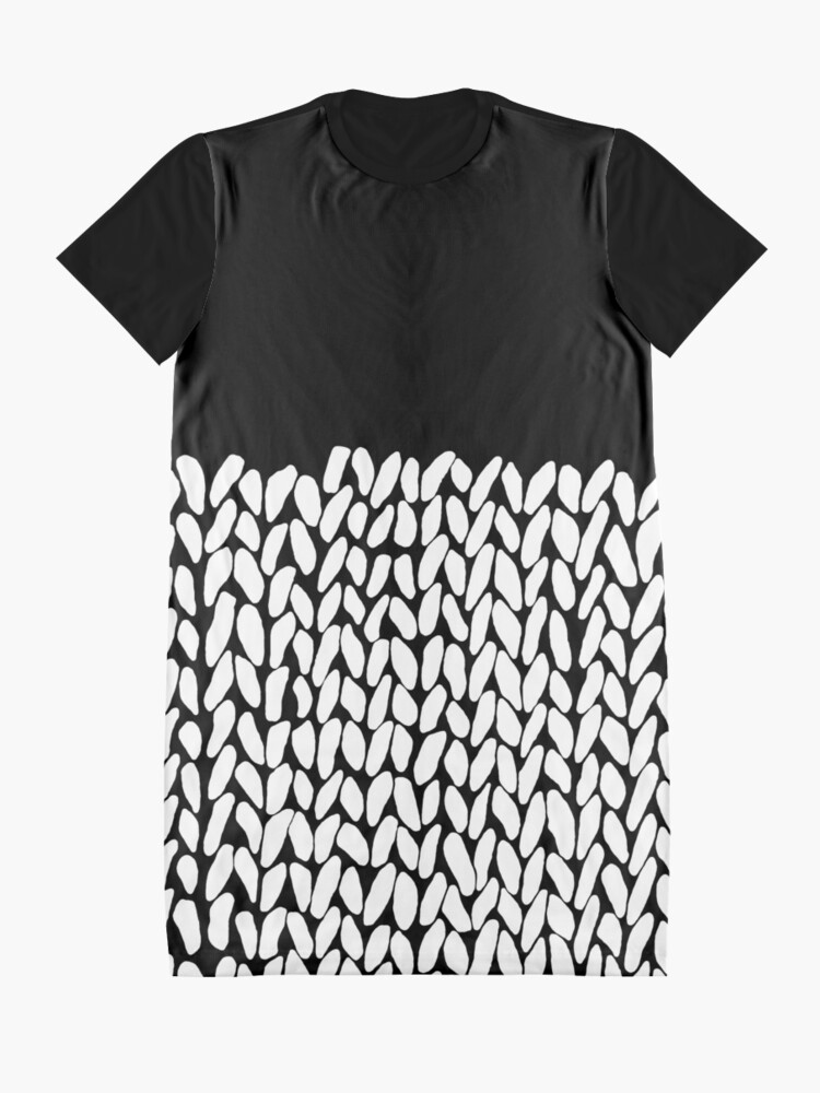 Alternate view of Half Knit Graphic T-Shirt Dress