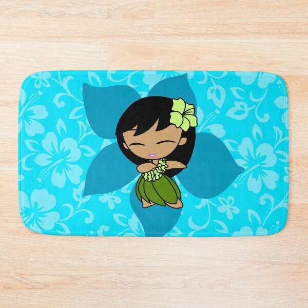 Item preview, Aloha Honeys Hawaiian Hibiscus Hula Girl - Turquoise designed and sold by DriveIndustries.