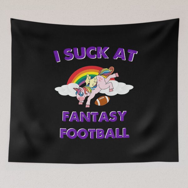 Item preview, I Suck At Fantasy Football - Loser Unicorn Pink Funny Gag Gift designed and sold by balbert3.