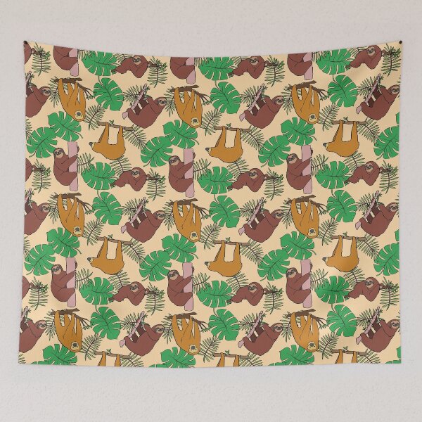 Item preview, Sloths Pattern designed and sold by MonkeyFlower.