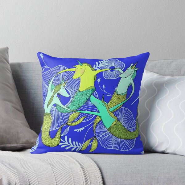 Item preview, Mermaid Unicorn swimming  designed and sold by FoxandCrow.