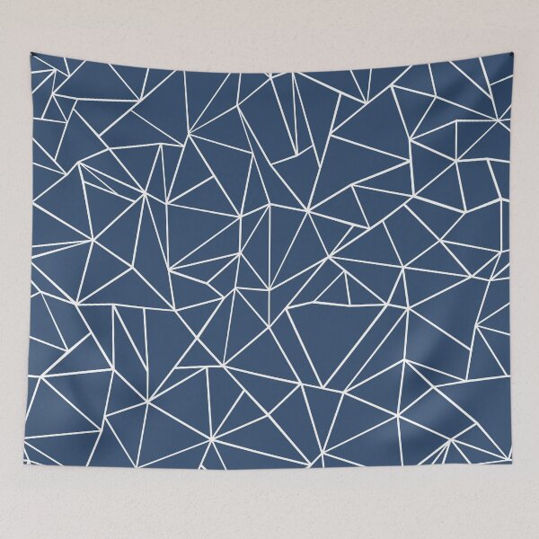 Aperçu de l'œuvre Abstraction Outline Navy créée et vendue par ProjectM.