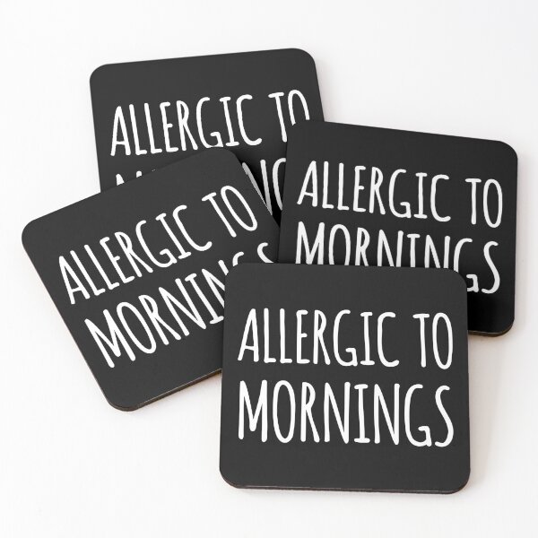 Item preview, Allergic To Mornings designed and sold by Artsthetic Collection.