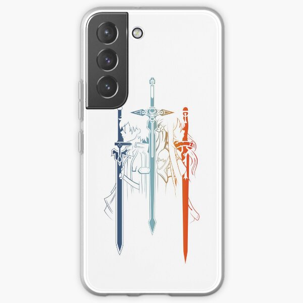 Kirito y Asuna forman Sword Art Online Funda blanda para Samsung Galaxy